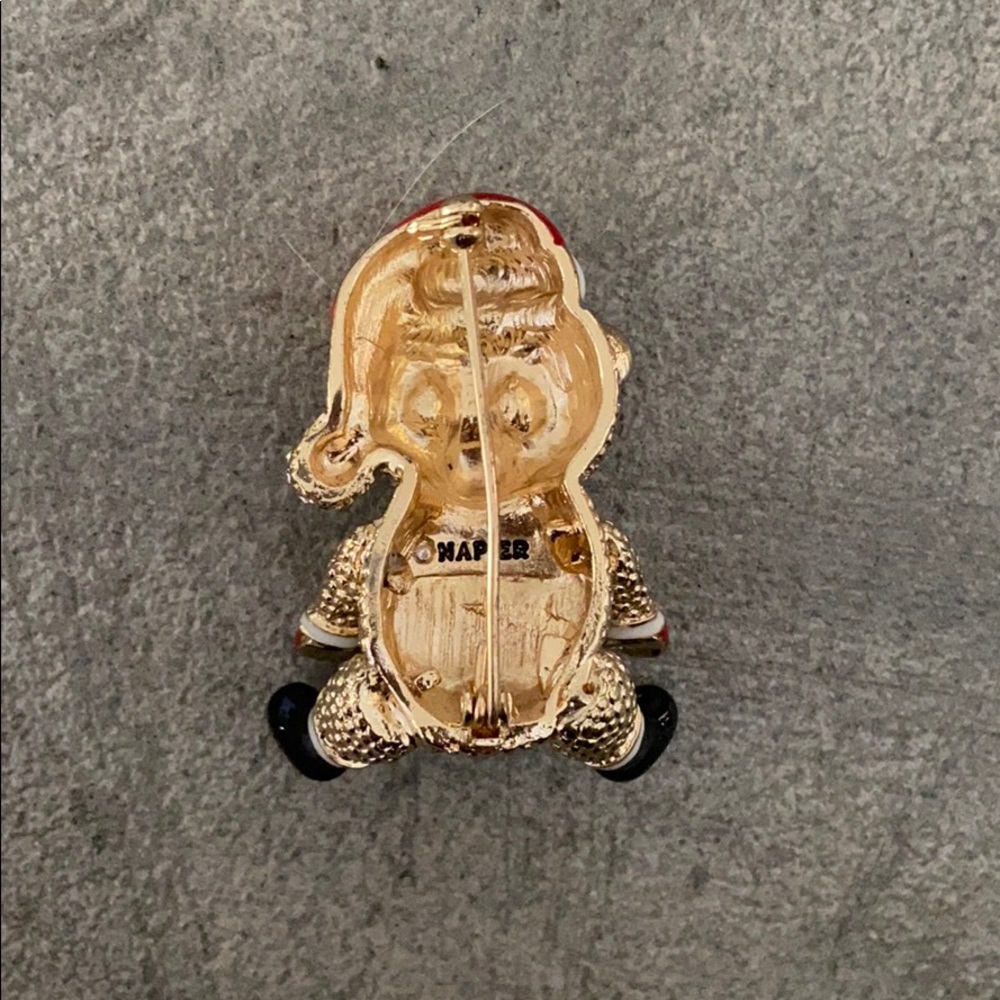 🆕 NWT Napier Christmas Bear🐻 Brooche/Pin - Picture 3 of 4